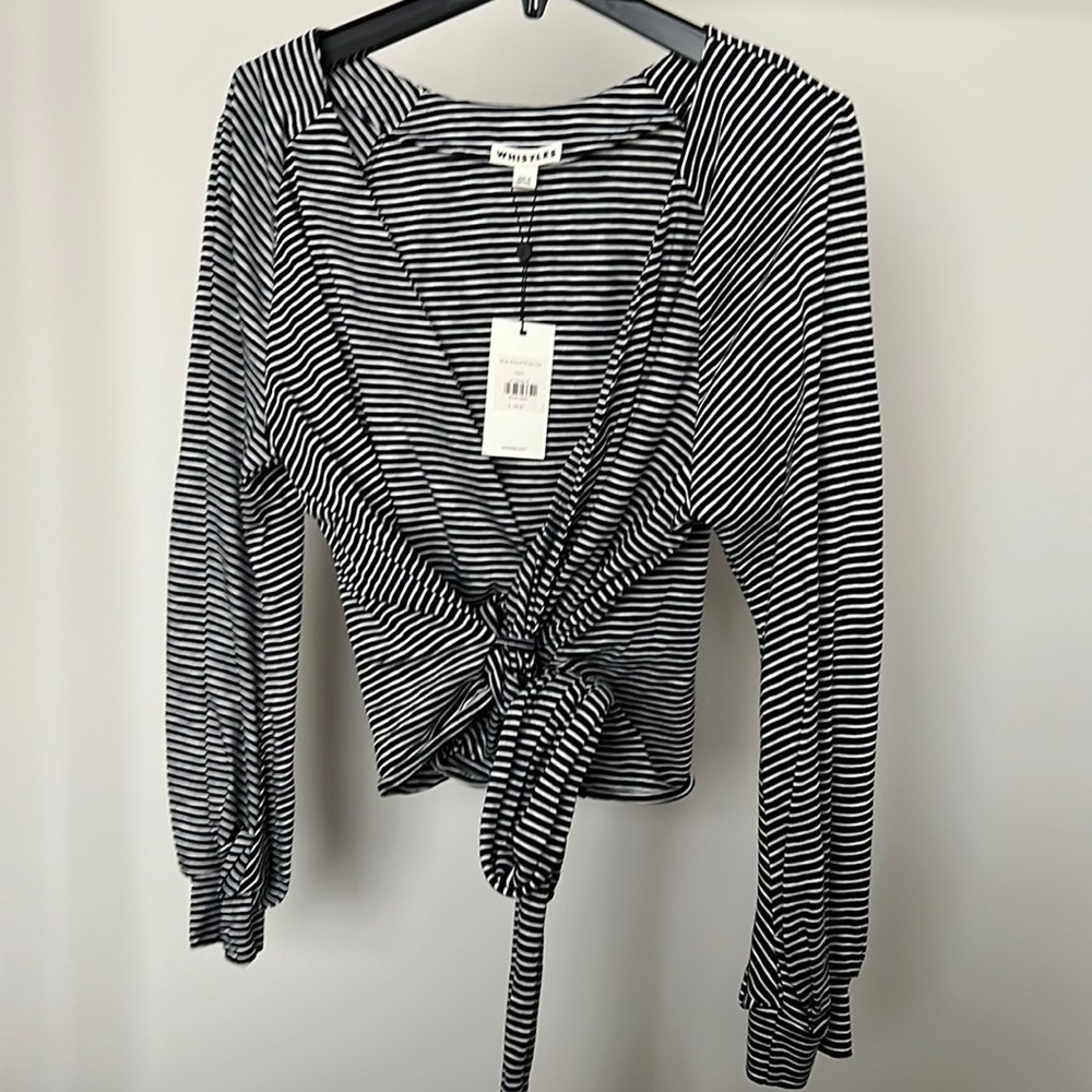 Whistles Longsleeve Wrap Top - L